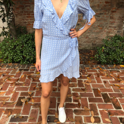 For Love And Lemons Sweetheart Wrap Mini Dress