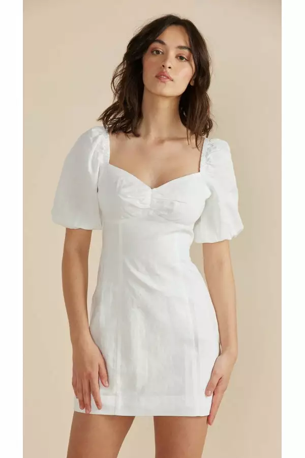 MINKPINK Leigh Mini Dress In White 1 MINKPINK Leigh Mini Dress In White