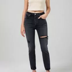Citizens Of Humanity Jolene High Rise Straight Jeans In Hush Hush New