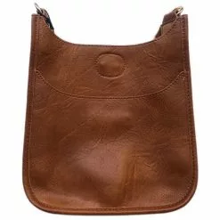 Ahdorned New Soft Faux Leather Messenger Bag NO STRAP In Camel