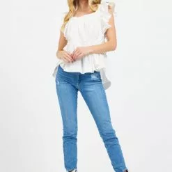 Hausen Vero Top In White New