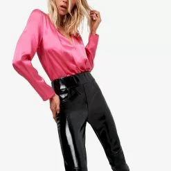 AS By DF Eleutheria Bodysuit In Bombshell Pink New