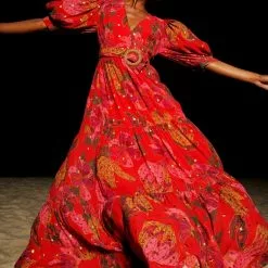 Farm Rio Banana Flowers Maxi Dress