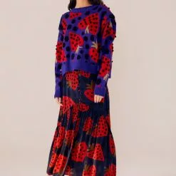 Farm Rio Maxi Heartberry Sweater