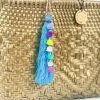 Maria Victoria Turquoise Bag Tassel New
