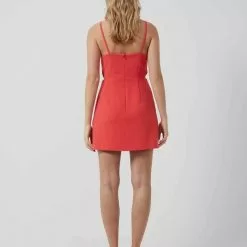 French Connection Whisper Cut Out Square Neck Dress