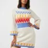 French Connection Neya Fairisle Knit Mini Dress New