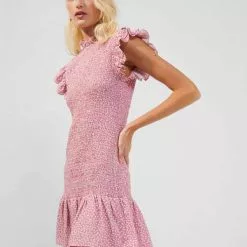 French Connection Elao Verona Crepe Smocked Dress
