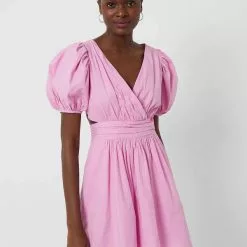 French Connection New Rhodes Poplin V Neck Dress