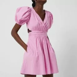 French Connection New Rhodes Poplin V Neck Dress