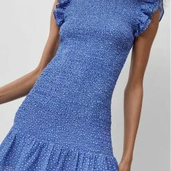 French Connection Elao Verona Crepe Smocked Dress