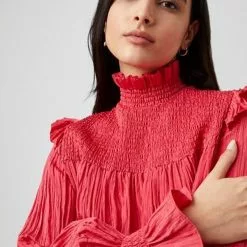 French Connection Bonza Crinkle Top New