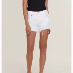 AGOLDE Parker Vintage Cut Off Shorts In Platinum New