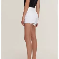 AGOLDE Parker Vintage Cut Off Shorts In Platinum New