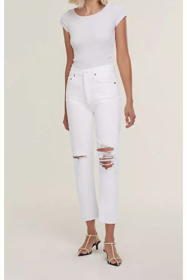 AGOLDE New Riley Crop In Veil 1 AGOLDE New Riley Crop In Veil