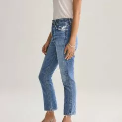AGOLDE Riley Crop Jeans In Frequency Sustainable