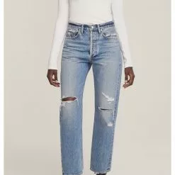AGOLDE 90's Mid Rise Loose Fit In Streamline New
