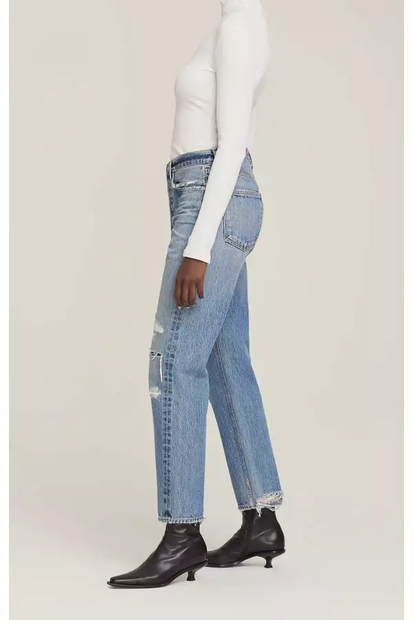 AGOLDE 90's Mid Rise Loose Fit In Streamline New 2 AGOLDE 90's Mid Rise Loose Fit In Streamline New