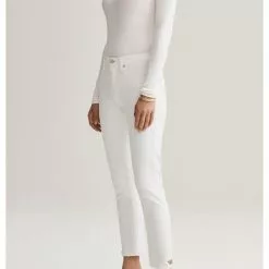 AGOLDE Sustainable Toni Mid Rise Straight In Glowed