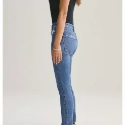 AGOLDE Toni Mid Rise Straight Fit In Stratosphere Sustainable