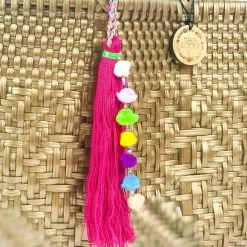 Maria Victoria Fushia Bag Tassel
