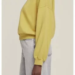 AGOLDE Balloon Sleeve Sweatshirt In Split Pea Sustainable