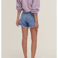 AGOLDE Sustainable Parker Long Shorts In Skywave