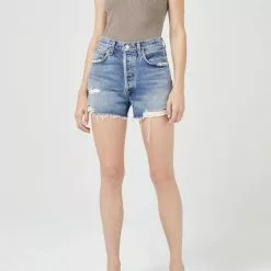 AGOLDE New Dee Vintage High Rise Shorts In Turmoil