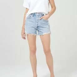 AGOLDE Dee Vintage High Rise Shorts In Muse