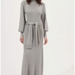 ASTR The Label New Julianne Sweater Dress In Heather Grey