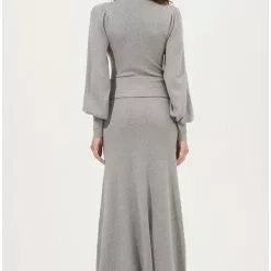 ASTR The Label New Julianne Sweater Dress In Heather Grey