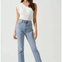 ASTR The Label Sweet Summer Bodysuit In White New