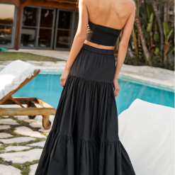 Hemline Fav Ayla Top In Black New