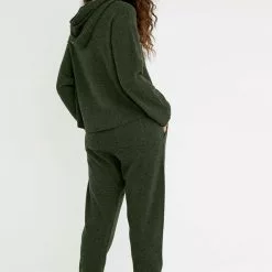 Bella Dahl Pocket Jogger In Heather Olive Sustainable