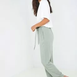 Bella Dahl Pleated Trouser - Moss Green