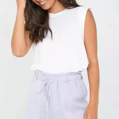 Bella Dahl Release Hem Patch Pocket Shorts