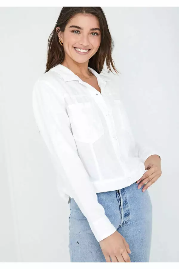 Bella Dahl Long Sleeve Seamed Shacket 1 Bella Dahl Long Sleeve Seamed Shacket