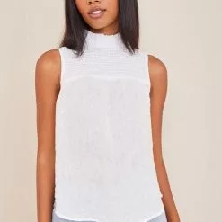 Bella Dahl Sleeveless Smocked Top Sustainable