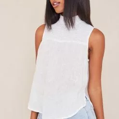 Bella Dahl Sleeveless Smocked Top Sustainable