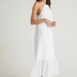 Bella Dahl Ruffle Hem Halter Maxi Dress