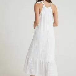 Bella Dahl Ruffle Hem Halter Maxi Dress
