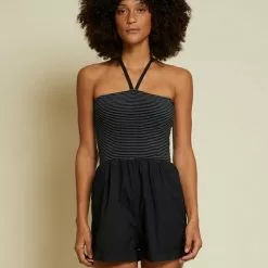 Nation LTD New Blondie Romper In Jet Black