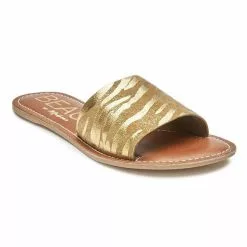 Matisse Cabana Slide In Gold Zebra