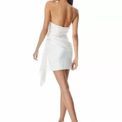 Alice & Olivia Svetlana Asymmetrical Draped Cami Dress