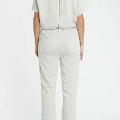 Pistola Clarisse French Terry Shoulder Pleat Jumpsuit New