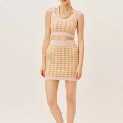 For Love And Lemons Cher Crop Tank Sweater Sustainable