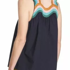 Corey Lynn Calter Davi Sleeveless Embroidered Tank New