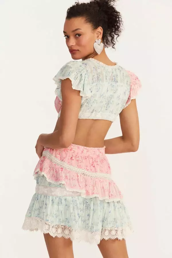 Love Shack Fancy Audrina Mini Dress 2 Love Shack Fancy Audrina Mini Dress