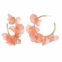 STELLA & RUBY Chiffon Bloom Hoop New