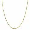 Elizabeth Stone Thin Rope Chain Necklace